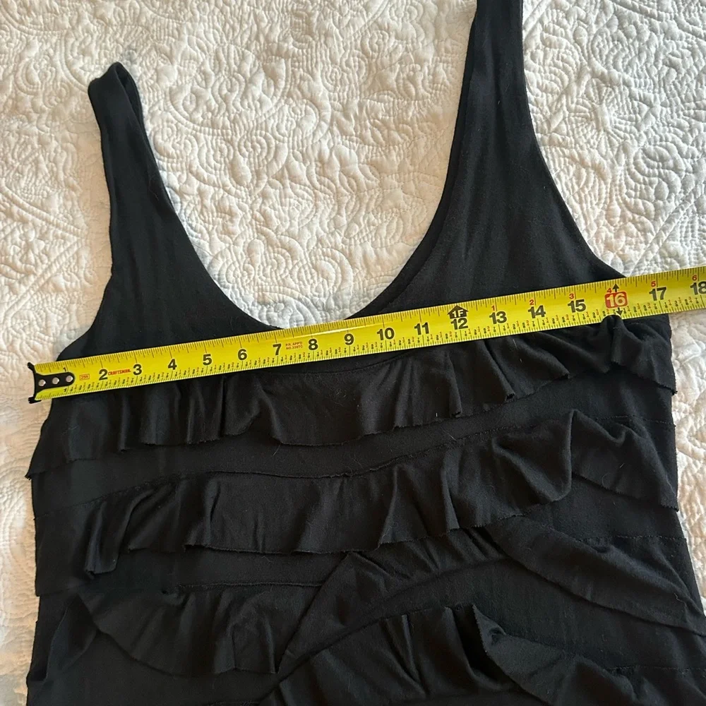 Express Black Layered Ruffle Mini Dress - Picture 6 of 8